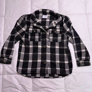 Kids Old Navy Monochrome Plaid Shirt XL (16-17) autumn/fall
